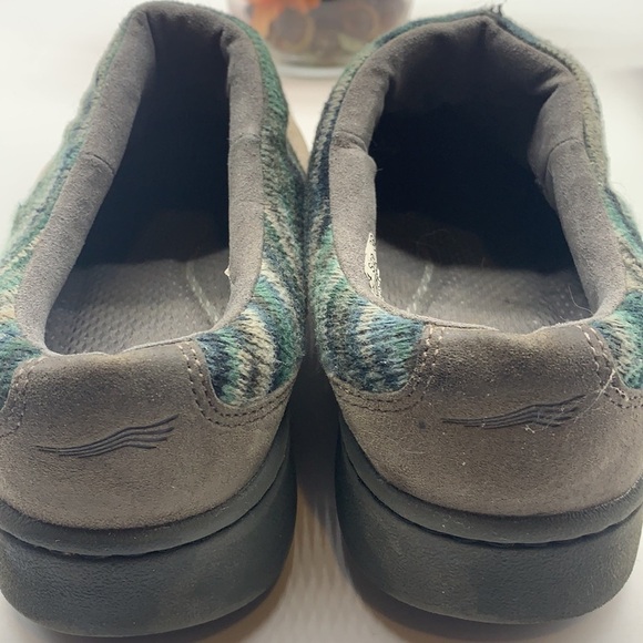 Dansko Gray Blue Green Sweater Top Mule Clog Sz 38. DAN0196B - Picture 5 of 11
